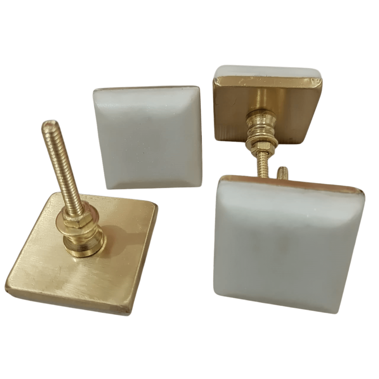 IRON & MARBLE KNOB (POLISH)